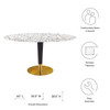 Zinque 60" Oval Terrazzo Dining Table / EEI-5738