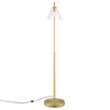 Element Transparent Glass Glass and Metal Floor Lamp / EEI-5618