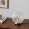 Destiny Glass and Metal Table Lamp / EEI-5615