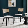 Caledonia Fabric Upholstered Wood Dining Chair Set of 2 / EEI-6080