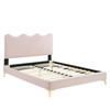 Current Performance Velvet Twin Platform Bed / MOD-6727