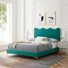 Current Performance Velvet Twin Platform Bed / MOD-6727