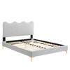 Current Performance Velvet Twin Platform Bed / MOD-6727