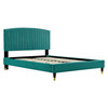 Alessi Performance Velvet Queen Platform Bed / MOD-6284