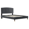 Alessi Performance Velvet Queen Platform Bed / MOD-6284