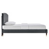 Alessi Performance Velvet Queen Platform Bed / MOD-6284