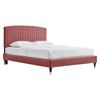 Alessi Performance Velvet Queen Platform Bed / MOD-6284