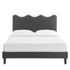 Current Performance Velvet Twin Platform Bed / MOD-6729