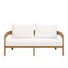 Brisbane Teak Wood Outdoor Patio Loveseat / EEI-5601