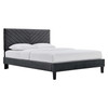 Roxanne Performance Velvet Queen Platform Bed / MOD-6285