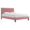 Roxanne Performance Velvet Queen Platform Bed / MOD-6285