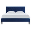 Roxanne Performance Velvet Queen Platform Bed / MOD-6285