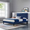 Roxanne Performance Velvet Queen Platform Bed / MOD-6285