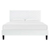 Roxanne Performance Velvet Queen Platform Bed / MOD-6285