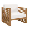 Carlsbad Teak Wood Outdoor Patio Armchair / EEI-5606