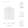 Bryn 24" Wall-Mount Bathroom Vanity / EEI-5777