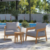 Brisbane 3-Piece Teak Wood Outdoor Patio Set / EEI-5835