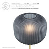 Reprise Glass Sphere Glass and Metal Floor Lamp / EEI-5623