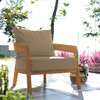 Brisbane Teak Wood Outdoor Patio Armchair / EEI-5602
