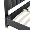 Daisy Performance Velvet Queen Platform Bed / MOD-6288