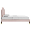 Daisy Performance Velvet Queen Platform Bed / MOD-6288