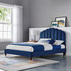 Daisy Performance Velvet Queen Platform Bed / MOD-6288