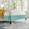 Daisy Performance Velvet Queen Platform Bed / MOD-6288