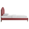 Daisy Performance Velvet Queen Platform Bed / MOD-6288