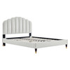 Daisy Performance Velvet Queen Platform Bed / MOD-6288