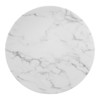 Lippa 20" Round Artificial Marble Side Table / EEI-5685