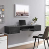 Render Wall Mount Wood Office Desk / EEI-5865