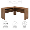 Venture L-Shaped Wood Office Desk / EEI-5703