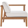 Bayport Outdoor Patio Teak Wood Right-Arm Chair / EEI-4129