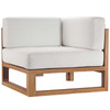 Upland Outdoor Patio Teak Wood Corner Chair / EEI-4126