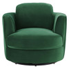 Pirouette Performance Velvet Swivel Armchair / EEI-4345