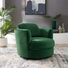 Pirouette Performance Velvet Swivel Armchair / EEI-4345