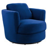 Pirouette Performance Velvet Swivel Armchair / EEI-4345