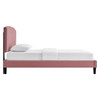 Alessi Performance Velvet Full Platform Bed / MOD-7037