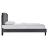 Alessi Performance Velvet Full Platform Bed / MOD-7037