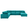 Commix Down Filled Overstuffed 7-Piece Sectional Sofa / EEI-3364