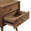 Ember Wood Nightstand With USB Ports / EEI-4343