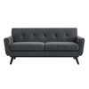Engage Herringbone Fabric Loveseat / EEI-5759