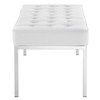 Loft Tufted Vegan Leather Bench / EEI-3397