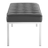 Loft Tufted Vegan Leather Bench / EEI-3397