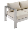 Shore Outdoor Patio Aluminum Sofa / EEI-3917