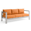 Shore Outdoor Patio Aluminum Sofa / EEI-3917