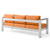 Shore Outdoor Patio Aluminum Sofa / EEI-3917