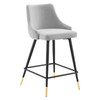 Adorn Performance Velvet Counter Stool / EEI-3908