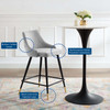 Adorn Performance Velvet Counter Stool / EEI-3908