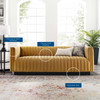 Conjure Channel Tufted Velvet Sofa / EEI-3885